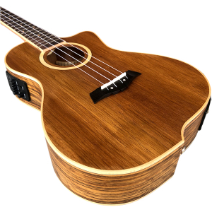 Shape Swing Solid Walnut EQ Bariton Ukulele